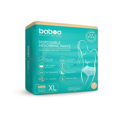 BABOO vienreizlietojamās absorbējošās biksītes, XL izmērs N5