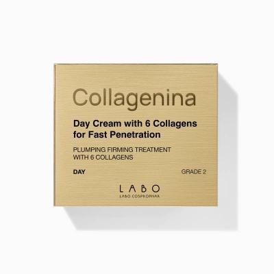 COLLAGENINA dienas krēms ar 6 veidu kolagēniem, intensitāte 2 50 ml