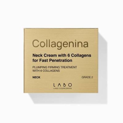 COLLAGENINA kakla un dekolte zonas krēms ar 6 veidu kolagēniem, intensitāte 2 50 ml