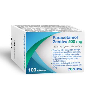 PARACETAMOL Zentiva 500mg tabletes N100