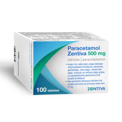PARACETAMOL Zentiva 500mg tabletes N100