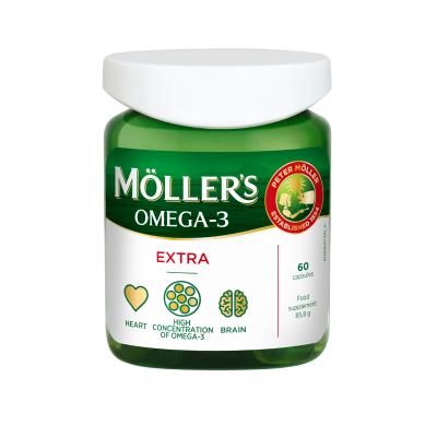 MOLLERS Omega-3 Extra zivju eļļa kapsulas N60