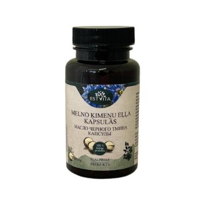 ESTVITA Melno ķimeņu eļļa kapsulas N100