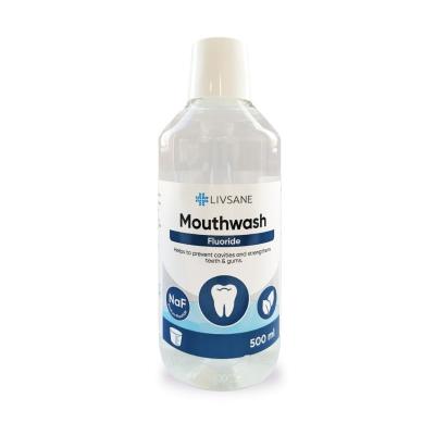 LIVSANE Fluoride Fresh Mint mutes skalojamais līdzeklis 500ml