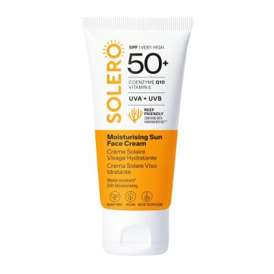 SOLERO SUN SPF50+ mitrinošs sejas aizsargkrēms 50ml