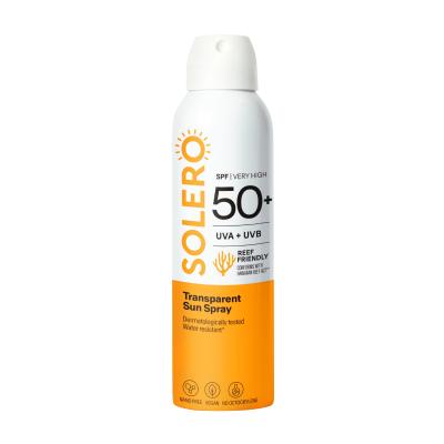 SOLERO SPF50+ caurspīdīgs sauļošanās aizsargsprejs 200ml