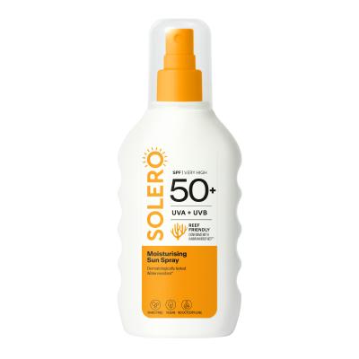 SOLERO SUN SPF50+ mitrinošs saules aizsargsprejs 200ml