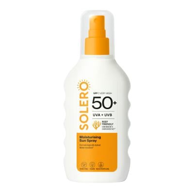 SOLERO SUN SPF50+ mitrinošs saules aizsargsprejs 200ml
