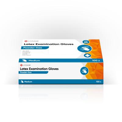 LIVSANE lateksa cimdi, nepūderēti M N100