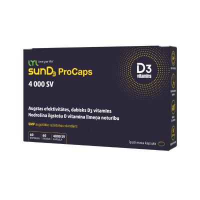 LYL sunD3 ProCaps 4000 SV, kapsulas, N60