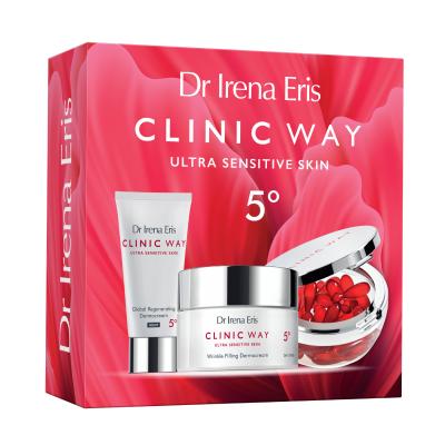 CLINIC WAY 5° Wrinkle Filling 70+ pretnovecošanās dienas krēms+nakts krēms + dermokapsulas komplekts