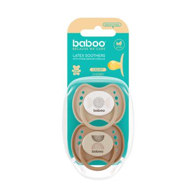 BABOO Calmy lateksa apaļais knupītis, Au Naturale, 0+ mēneši N2