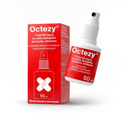 OCTEZY 1mg/20mg aerosols uz ādas lietojams 50ml