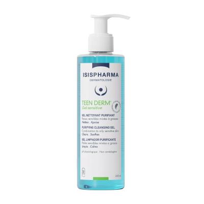 ISISPHARMA Teen Derm Gel Sensitive attīrošs gels 250ml