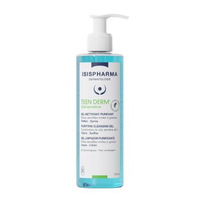 ISISPHARMA Teen Derm Gel Sensitive attīrošs gels 250ml