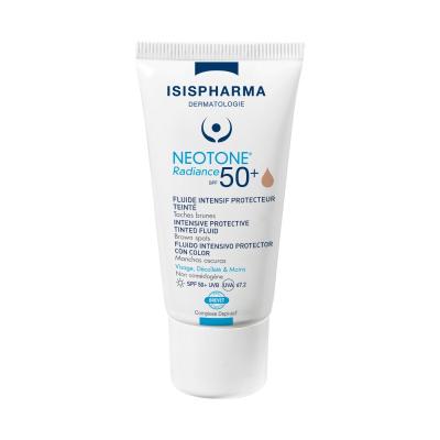 ISISPHARMA Neotone Radiance SPF50+ tonēts aizsargfluīds pigmentācijai Medium 30ml
