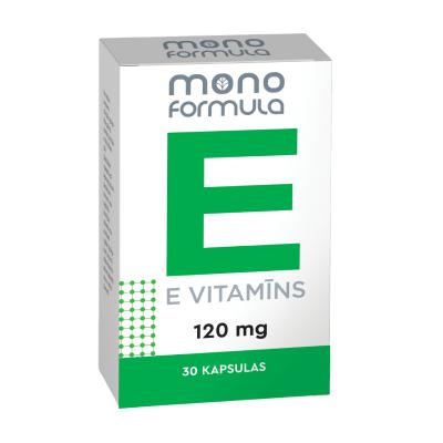 MONO FORMULA E vitamīns 120mg kapsulas N30