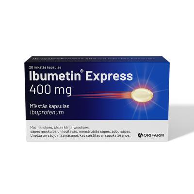 IBUMETIN Express 400mg mīkstās kapsulas N20