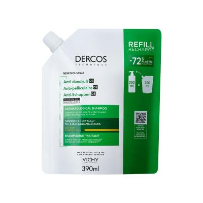 VICHY Dercos pretblaugznu šampūns sausiem matiem Refill 390ml