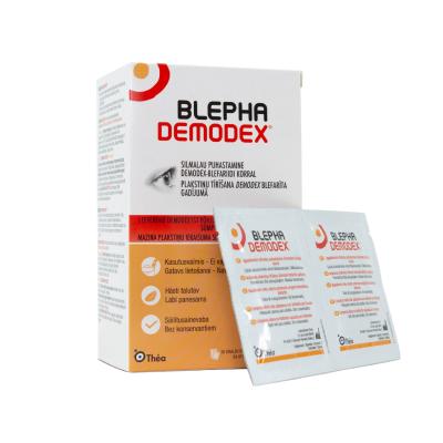 BLEPHADEMODEX sterilas salvetes acu plakstiņiem N30
