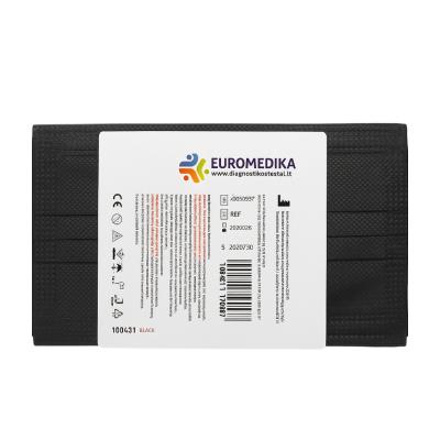 EUROMEDIKA Medicīniskā 3-slāņu vienreizlietojamā sejas maska, melna N5