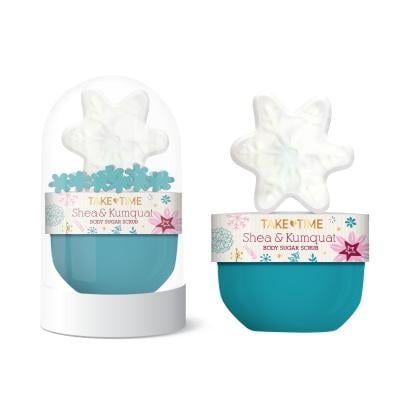 CHRISTMAS ķermeņa skrubis, vannas bumba un konfeti dāvanu komplekts