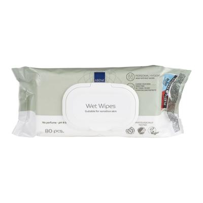 ABENA Mitrās salvetes (ar vāciņu) N80