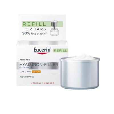 EUCERIN Hyaluron-Filler + 3x Effect SPF 30 dienas krēms uzpildes iepakojums (Refill) 50 ml