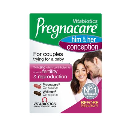 PREGNACARE Him & Her Conception tabletes N60