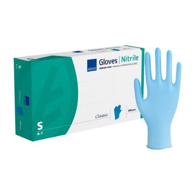 ABENA nepūderēti nitrila cimdi nepūderēti zili S N100