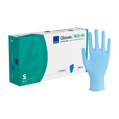 ABENA nepūderēti nitrila cimdi nepūderēti zili S N100
