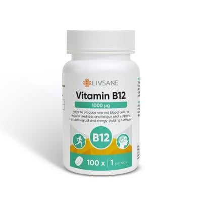 LIVSANE Vitamin B12 1000mcg tabletes N100