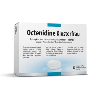 OCTENIDINE Klosterfrau 2,6 mg sūkājamās tabletes N20