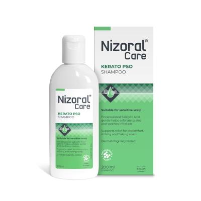 NIZORAL Care Kerato PSO šampūns galvas ādai, kurai ir nosliece uz psoriāzi 200ml