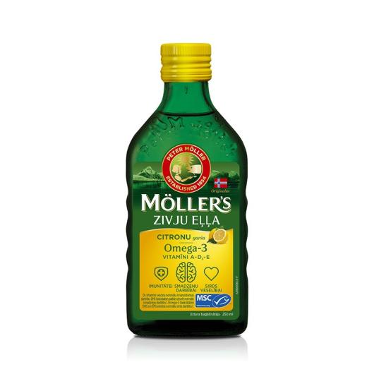 MOLLERS zivju eļļa (Citronu garša) 250 ml