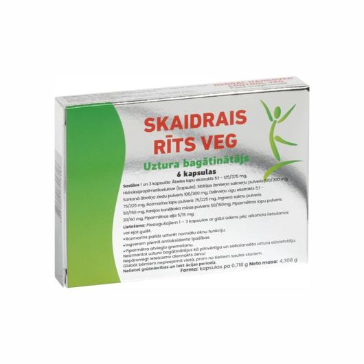 SKAIDRAIS RĪTS VEG kapsulas N6