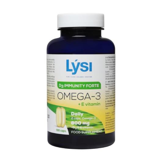 LYSI Omega-3 Immunity Forte + E vitamīns kapsulas N100
