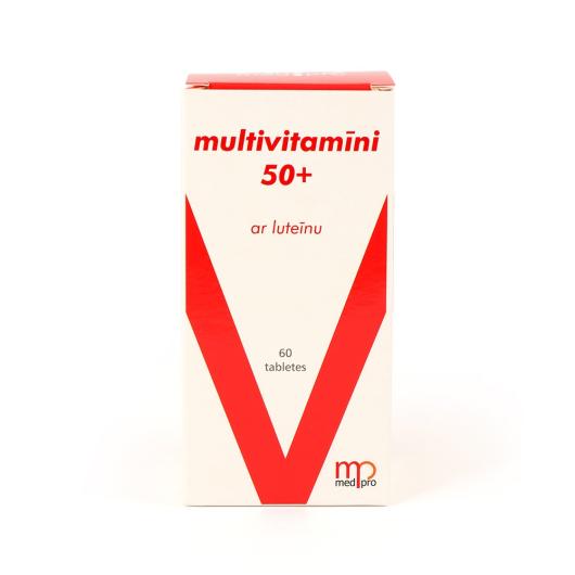MEDPRO Multivitamīni 50+ Lutein tabletes N60   