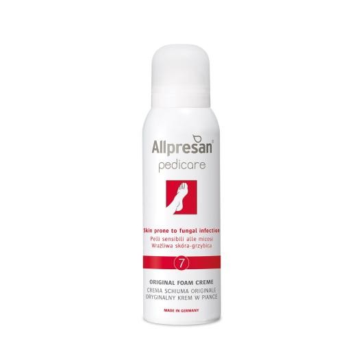 Allpresan 7 putas-krēms ar fungicīdu darbību kāju ādai 125 ml