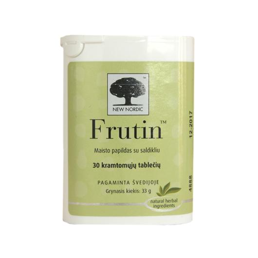 NEW NORDIC Frutin košļājamā tablete N30