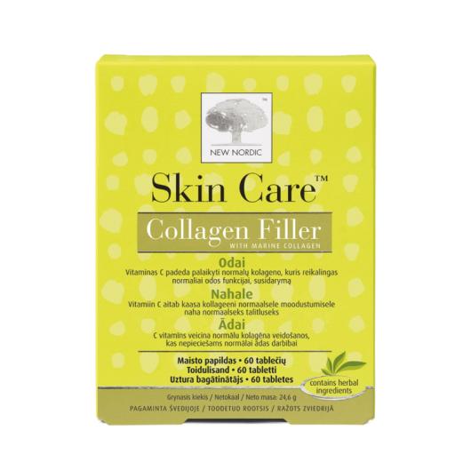 NEW NORDIC Skin Care Collagen Filler tabletes ādai N60