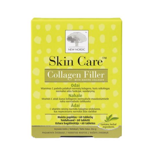 NEW NORDIC Skin Care Collagen Filler tabletes ādai N60