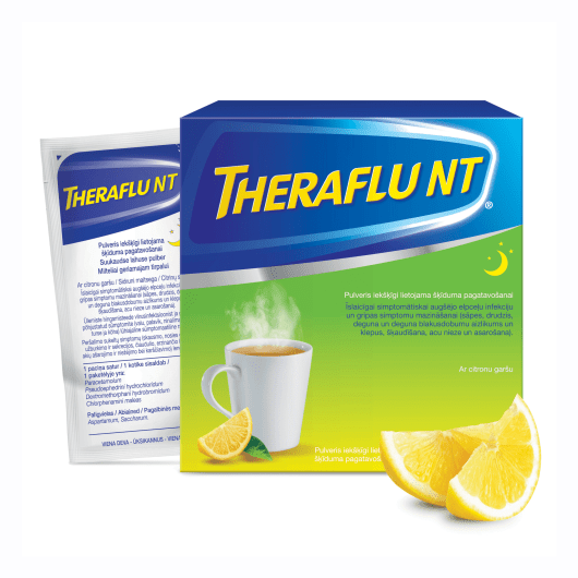 THERAFLU NT pirms gulētiešanas pulveris N10