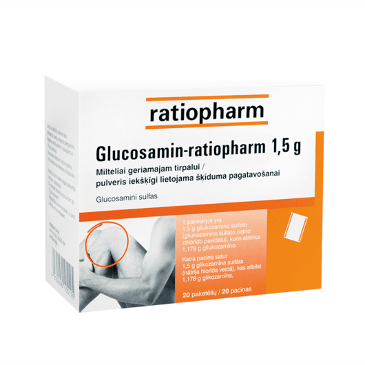 GLUCOSAMIN-ratiopharm 1,5 g pulveris N20