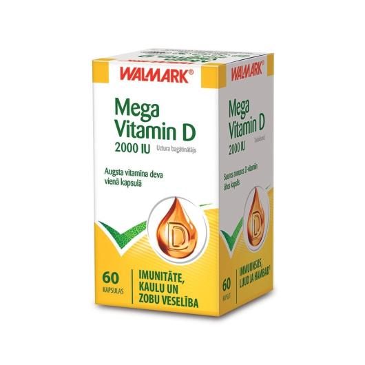 WALMARK MEGA Vitamin D 2000 IU kapsulas N60