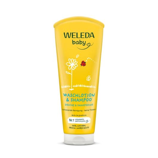 WELEDA BABY kliņģerīšu šampūns un mazgāšanās līdzeklis 200 ml