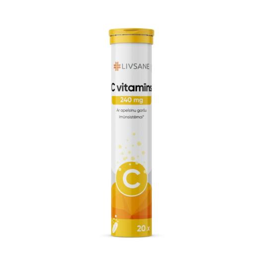 LIVSANE C vitamīns 240 mg šķīstošās tabletes N20