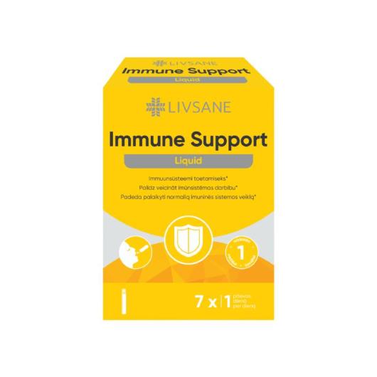 LIVSANE Immune Support Liquid šķidrums ampulās 25 ml N7