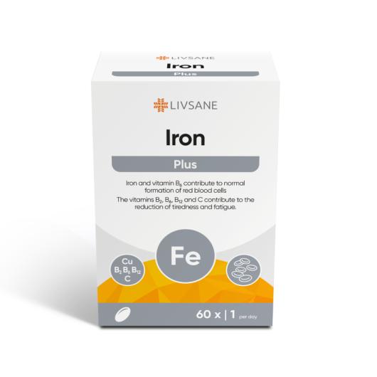 LIVSANE Iron Plus tabletes N60