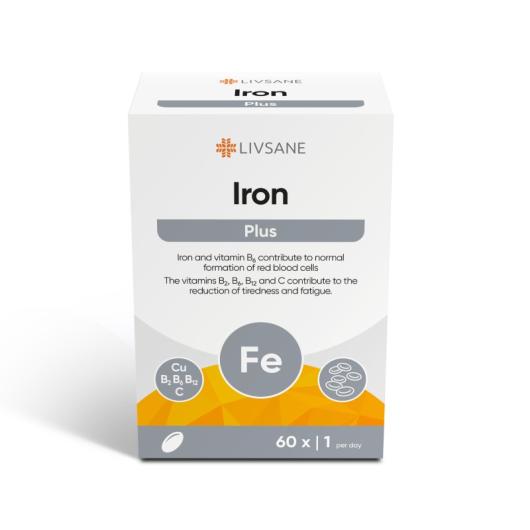LIVSANE Iron Plus tabletes N60